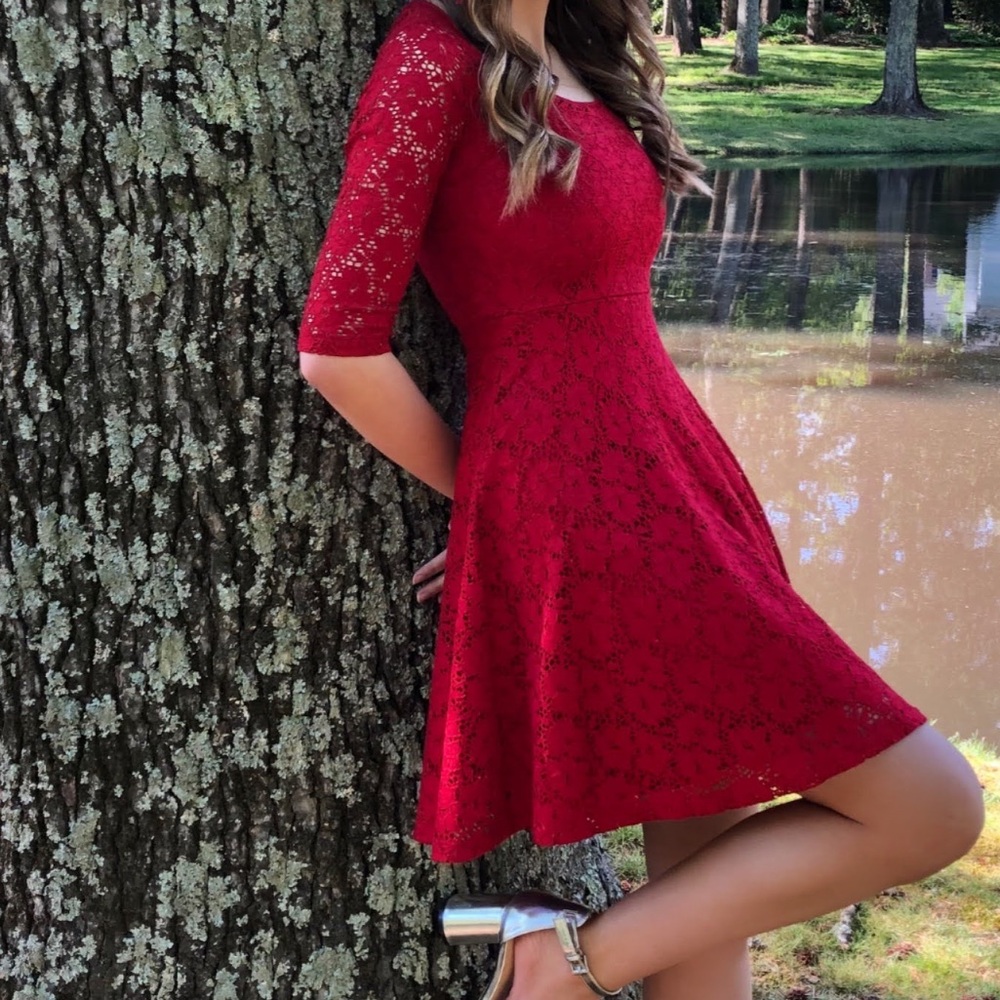 Rue21 Red Lace Dress